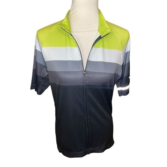 Novara Collared Shirt Short Sleeve Full Zip Closure Multicolor Size M - Picture 11 of 11